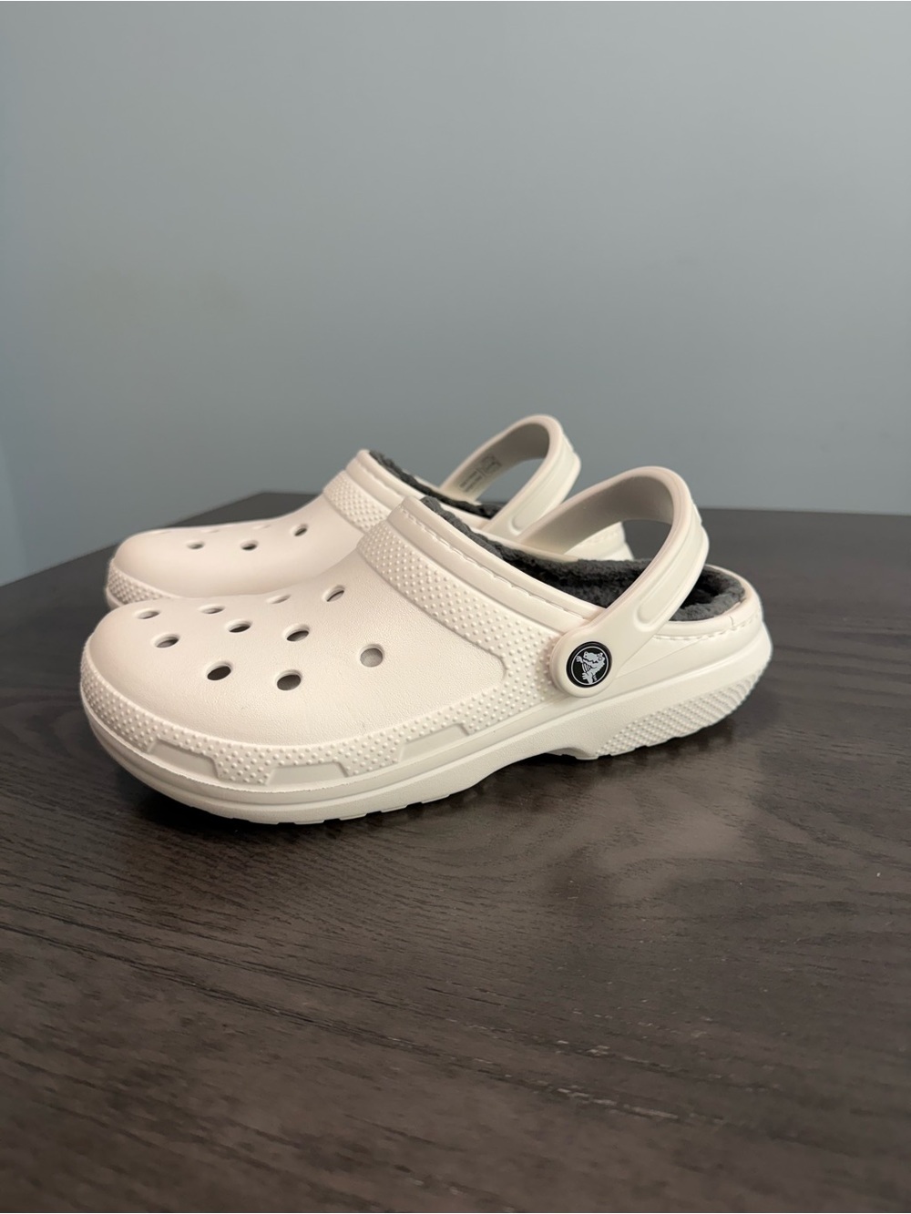 Crocs Classic Unisex Lined White Clog Size M5/W7